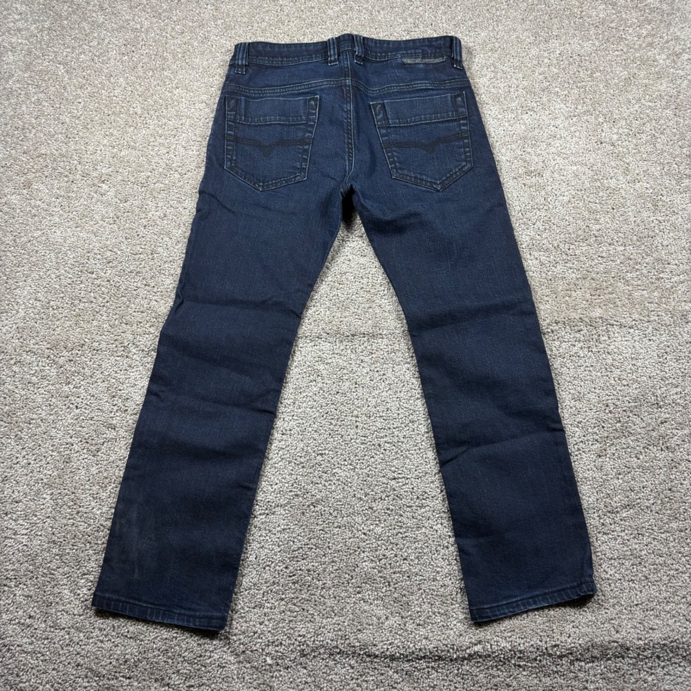 Diesel Safado Regular Slim Straight Jeans Mens 29x32 Dark Blue Wash Stretch
